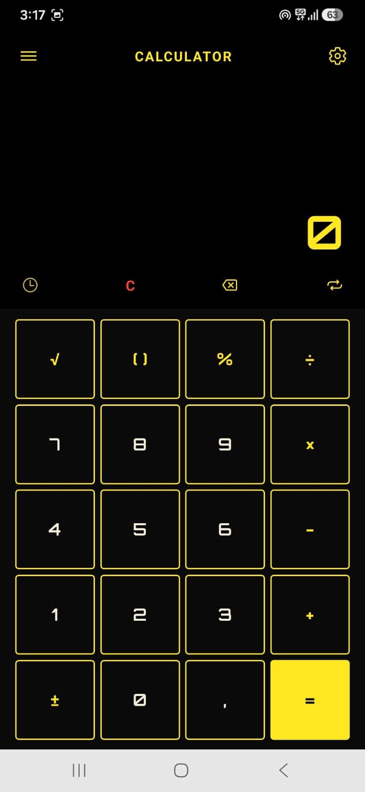 Calculator in Star Wars style